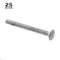 Prime-Line Carriage Bolts, 3/8 in.-16 X 4 in., A307 Grade A Hot Dip Galvanized Steel (25 Pack) 9063837 - alternate 2
